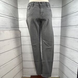AG Adriano Goldschmied Womens Slim Straight Leg Stevie Ankle Jeans Gray Size 28